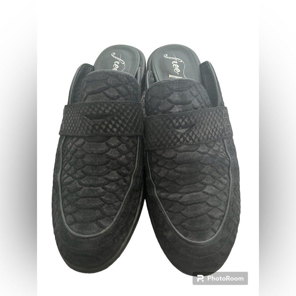 Free People Black Slip-on Loafers - Picture 2 of 7